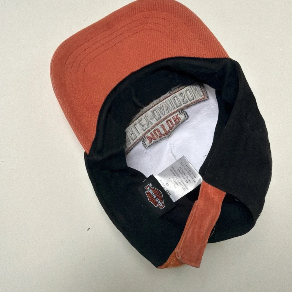 Vintage 80s-90s Harley Davidson Toddler 2T-4T Baseball Hat Black Cap Boys Girls